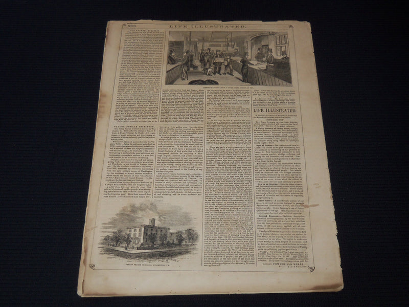 1858 APRIL 24 LIFE ILLUSTRATED NEWSPAPER - THOMAS BENTON BIOGRAPHY - NP 5889
