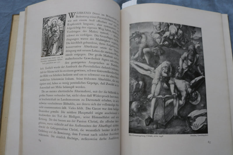 1921 ALBRECHT DURER HARDCOVER BOOK BY MAX J. FRIEDLANDER - GERMAN TEXT - KD 9491