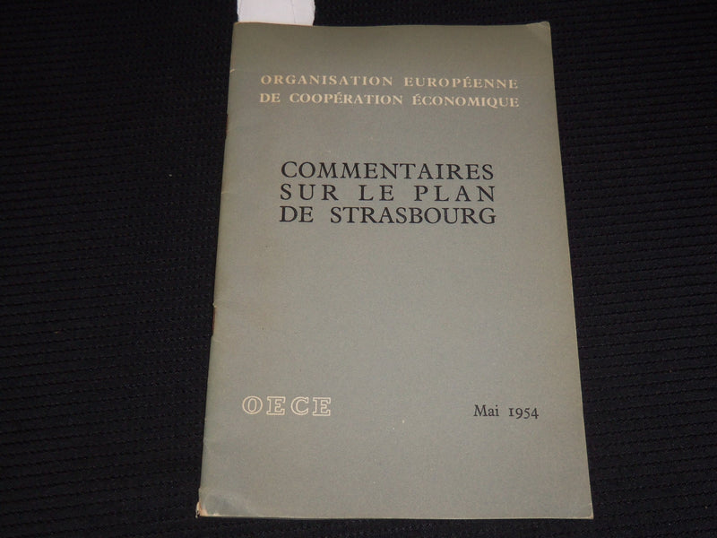 1954 MAY COMMENTAIRES SUR LE PLAN DE STRASBOURG FRENCH BULLETIN - PARIS - J 9884