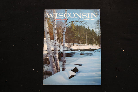 1977 WINTER WISCONSIN TRAILS MAGAZINE - MANITOWISH RIVER COVER - E 9878