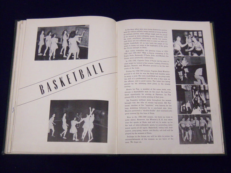 1944 TOWER JERSEY CITY NEW JERSEY STATE COLLEGE YEARBOOK - GREAT PHOTOS - YB 720