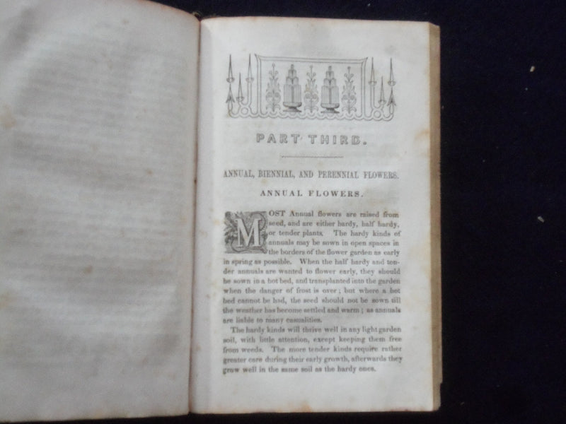 1845 THE AMERICAN FLORIST HARDCOVER BOOK BY JAMES NORMAN ELEY - KD 8746