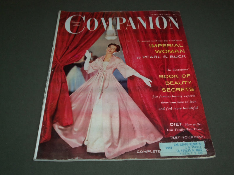1956 FEB WOMAN'S HOME COMPANION MAGAZINE - IMPERIAL WOMAN BY PEARL BUCK -SP 7107
