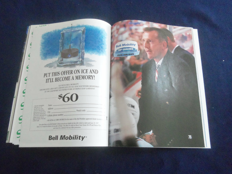 1996 NOVEMBER 2 HOCKEY NIGHT IN TORONTO PROGRAM - LEAFS VS CANADIANS - F 253Q