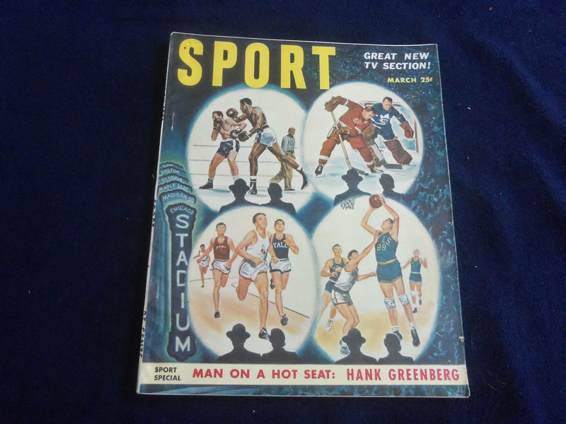 1951 MARCH SPORT MAGAZINE - HANK GREENBERG: MAN ON A HOT SEAT - ST 7220