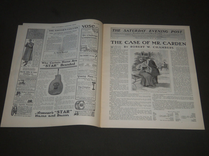 1906 MAY 12 THE SATURDAY EVENING POST MAGAZINE - SARAH S. STILWELL - SP 975
