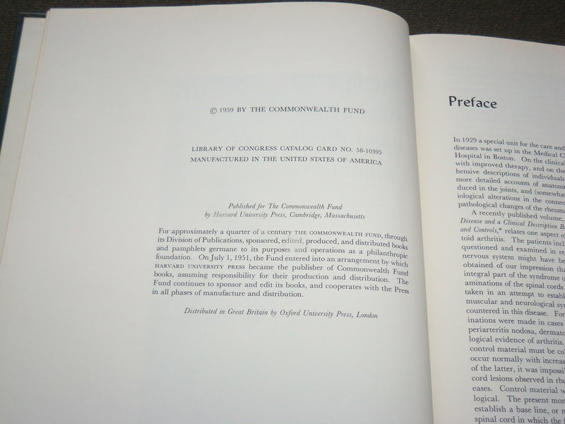 1959 EFFECT OF ADVANCING AGE UPON THE HUMAN SPINAL CORD BOOK - KD 6216