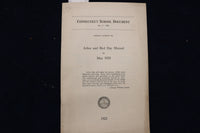 1919-1923 CONNECTICUT SCHOOL DOCUMENT - LOT OF 2 - SOFTCOVER - K 1500