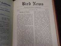 1909 BIRD NEWS BOUND VOLUME NO. 1 - AGRICULTURAL SOCIETY OF CALIFORNIA - KD 5777