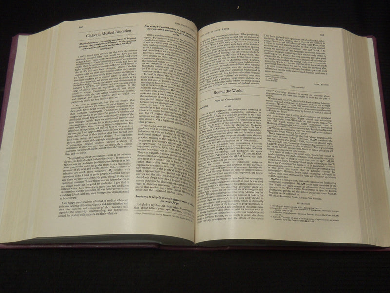 1982-1984 LANCET MAGAZINE BOUND VOLUMES LOT OF 4 - KD 37