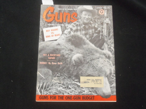 1958 AUGUST GUNS MAGAZINE - ROY ROGERS - J 7805
