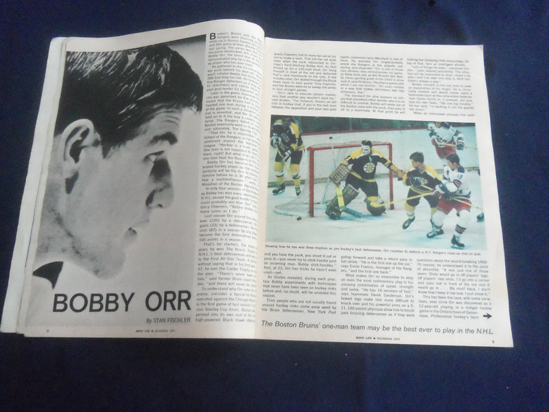 1970 DECEMBER BOYS' LIFE MAGAZINE - BOBBY ORR COVER - SP 6481T