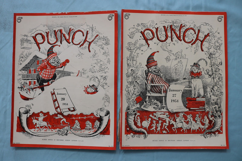 1954 PUNCH MAGAZINE - LOT OF 25 - O 3970