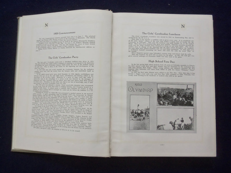 1921 THE CORNHUSKER UNIVERSITY OF NEBRASKA YEARBOOK - LINCOLN, NE - YB 3130