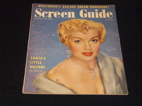 1950 DECEMBER SCREEN GUIDE MAGAZINE - LANA TURNER FRONT COVER - E 14811