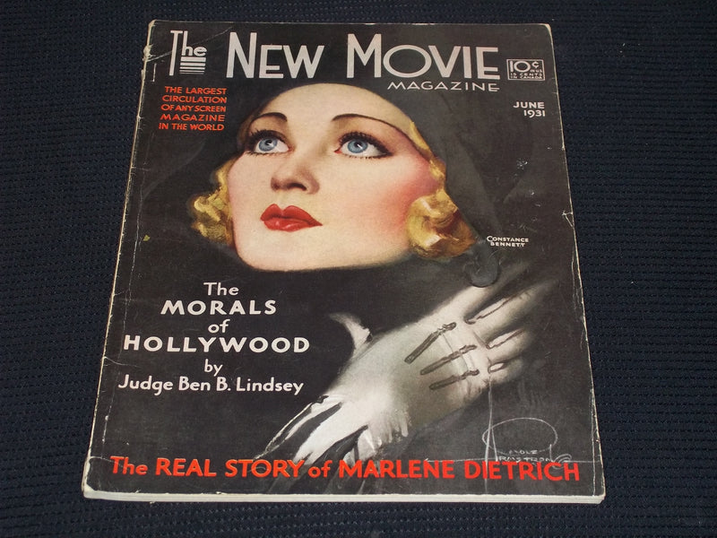 1931 JUNE THE NEW MOVIE MAGAZINE - CONSTANCE BENNETT FRONT COVER - E 17168