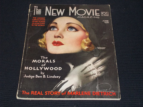 1931 JUNE THE NEW MOVIE MAGAZINE - CONSTANCE BENNETT FRONT COVER - E 17168
