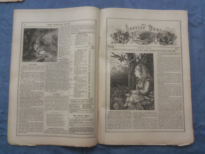 1873-1877 CARRIER DOVE NEWSPAPER -PROTESTAND EPISCOPAL CHURCH-LOT OF 60- NP 8413