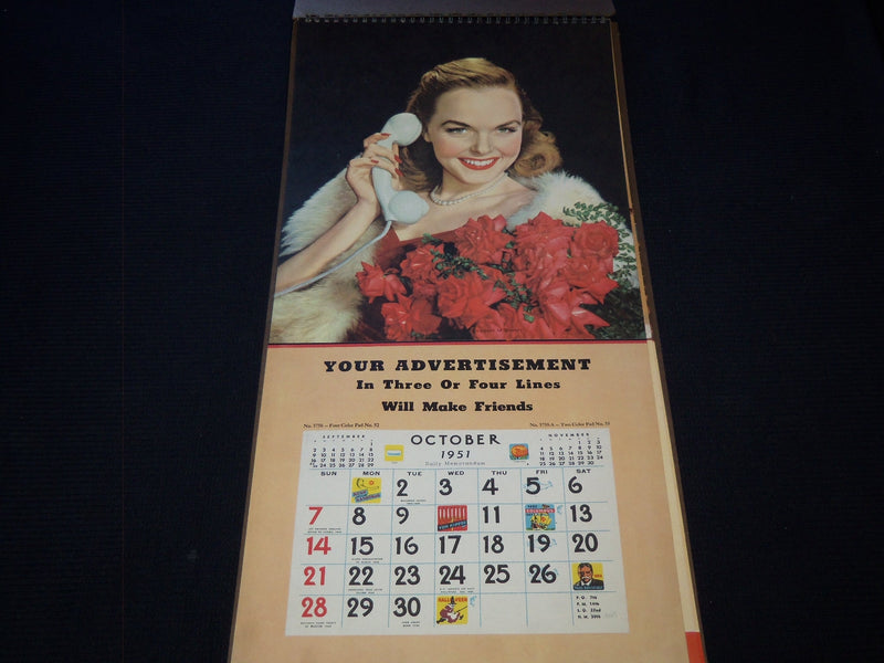 1951 CHAMPION SELECTION HANGERS CALENDAR SALESMAN SAMPLE SHEETS BOOK - C 18