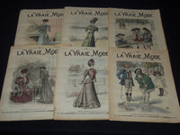 1906 LA VRAIE MODE FRENCH FASHION MAGAZINE LOT OF 22 ISSUES - O 3442G