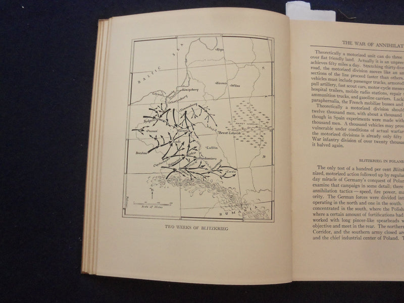 1939 HANDBOOK OF THE WAR HARDCOVER BOOK BY JONH DE WILDE & D. POPPER - KD 8254