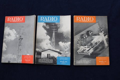 1941 RADIO MAGAZINE - LOT OF 3 - O 3427
