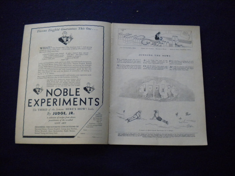 1930 AUGUST 9 JUDGE MAGAZINE - RELAXATION - B 438J