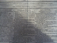 1810 DEC 27 AMERICAN MERCURY NEWSPAPER - HARTFORD FIRE INS. CO. FOUNDED- NP 3983