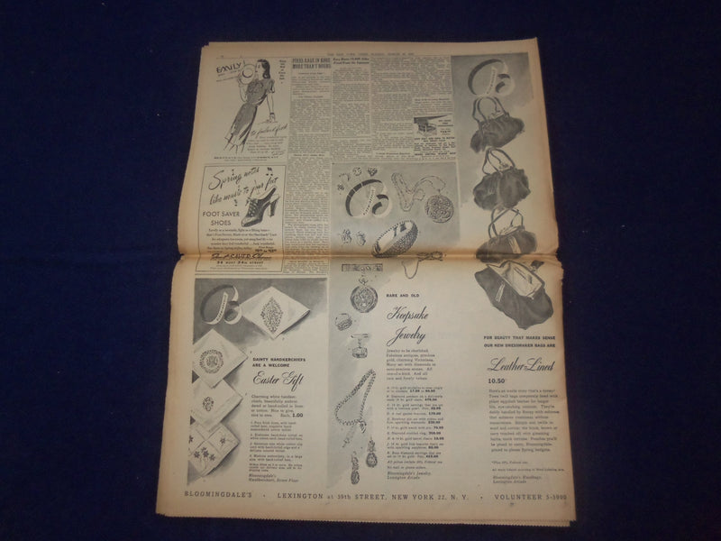 1945 MARCH 18 NEW YORK TIMES -COBLENZ FALLS IN SWIFT ASSAULT BY 3D ARMY- NP 6669