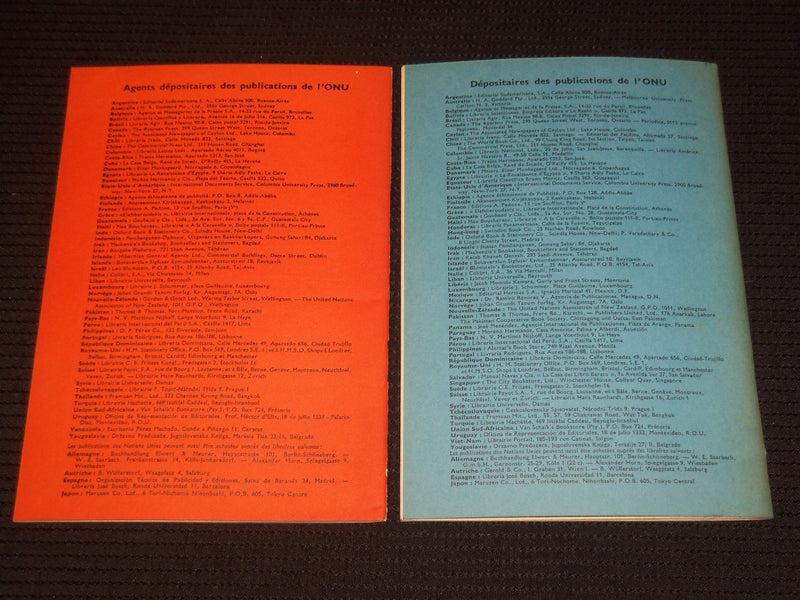 1950 & 1954 COMMISSION ECONOMIQUE POUR L'EUROPE BULLETINS LOT OF 2 - J 9887