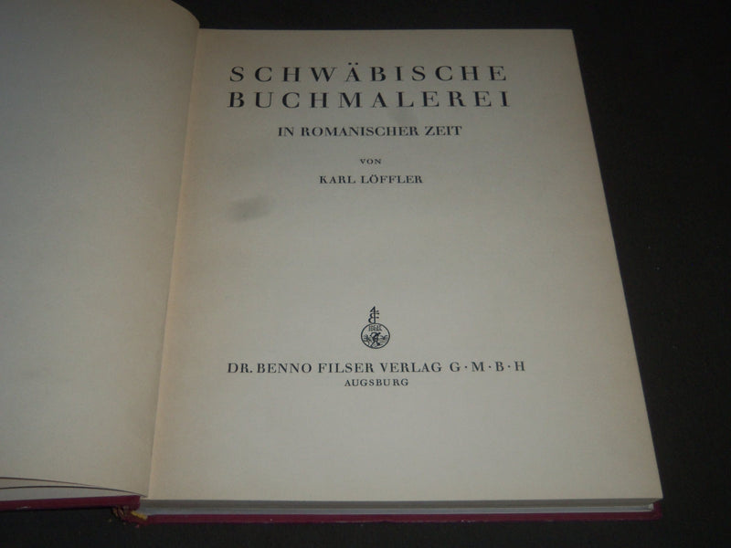 1928 SCHWABISCHE BUCHMALEREI BY KARL LOFFLER - GERMAN - 48 PLATES - KD 3941