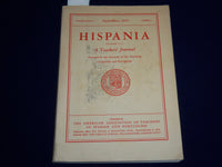 1955 SEPTEMBER HISPANIA A TEACHERS' JOURNAL - SPANISH & PORTUGUESE - K 529