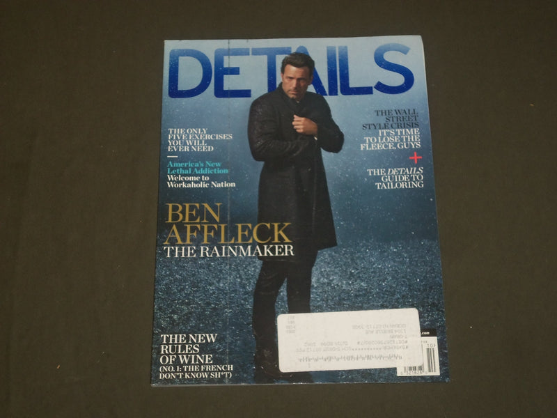 2014 OCTOBER DETAILS MAGAZINE - BEN AFFLECK COVER - B 1673