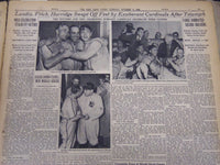 1942 WORLD SERIES YANKEES DEFEAT CARDINALS 4-1 NEW YORK TIMES NEWSPAPER LOT OF 4