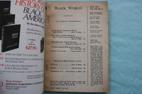 1975 APRIL BLACK WORLD MAGAZINE - ANNUAL THEATER ISSUE- WOODIE KING JR. - K 3369