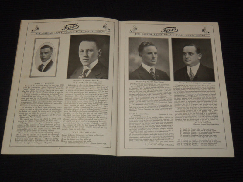 1919 FACTS - H. V. GREENE COMPANY MAGAZINE LOT OF 9 ISSUES - O 3786