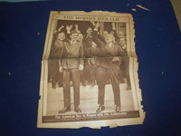 1927-1928 BOSTON HERALD ROTO SECTION - CHARLES LINDBERGH - LOT OF 4 - NP 5027