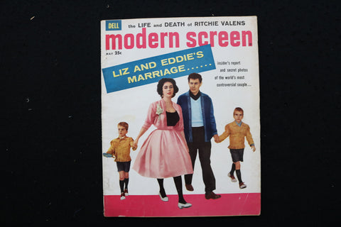 1959 MAY MODERN SCREEN MAGAZINE - ELIZABETH TAYLOR-EDDIE FISHER COVER - E 24266