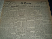1926 JULY-SEPTEMBER LE TEMPS FRENCH NEWSPAPER BOUND VOLUME - VB 16
