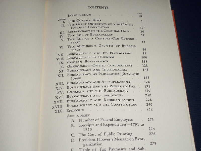 1933 OUR WONDERLAND OF BUREAUCRACY BOOK BY JAMES M. BECK - GREAT INFO. - KD 2357