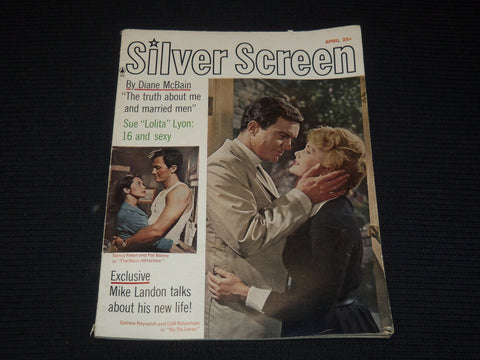 1963 APRIL SILVER SCREEN MAGAZINE - DEBBIE REYNOLDS & CLIFF ROBERTOSON - E 16298