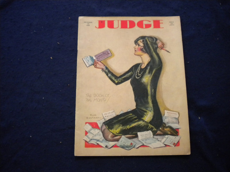 1928 DEC 9 JUDGE MAGAZINE - DR. SEUSS ILLUSTRATIONS - BOOK OF THE MONTH - B 437H