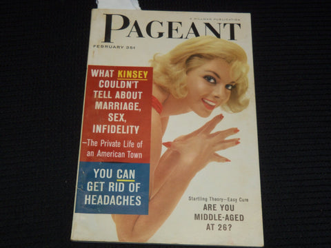 1959 FEBRUARY PAGEANT DIGEST MAGAZINE - AL TOFFLER - KINSEY - K 1085