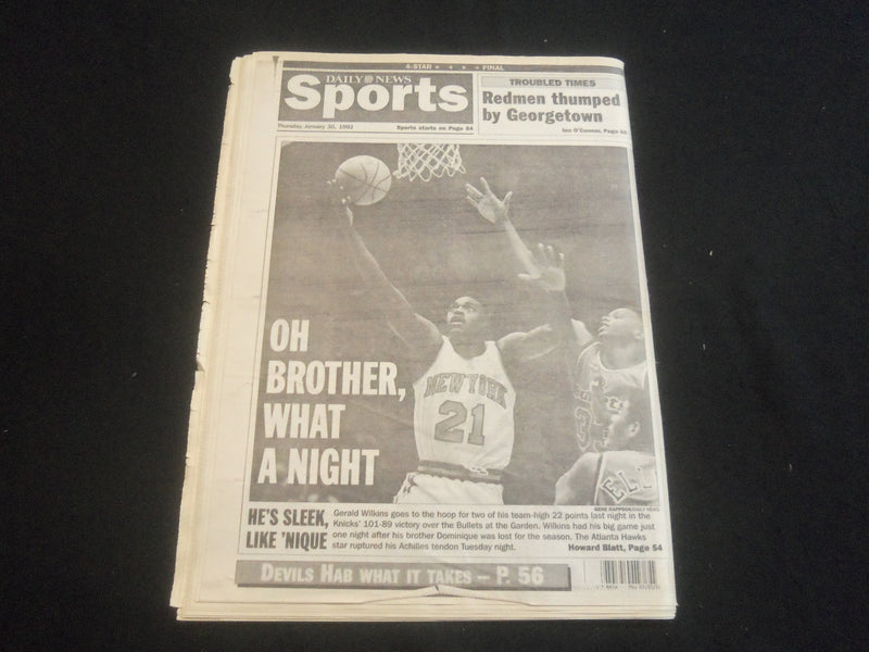 1992 JAN 30 NEW YORK DAILY NEWS NEWSPAPER - HOW MIKE TYSON COULD WIN - NP 5885