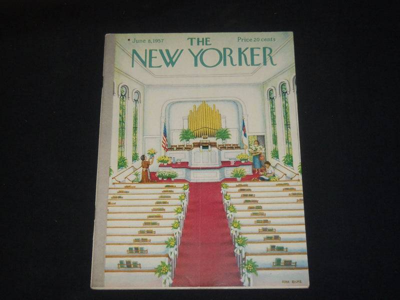 1957 JUNE 8 THE NEW YORKER MAGAZINE - ILLUSTRATED COVER - NY 619