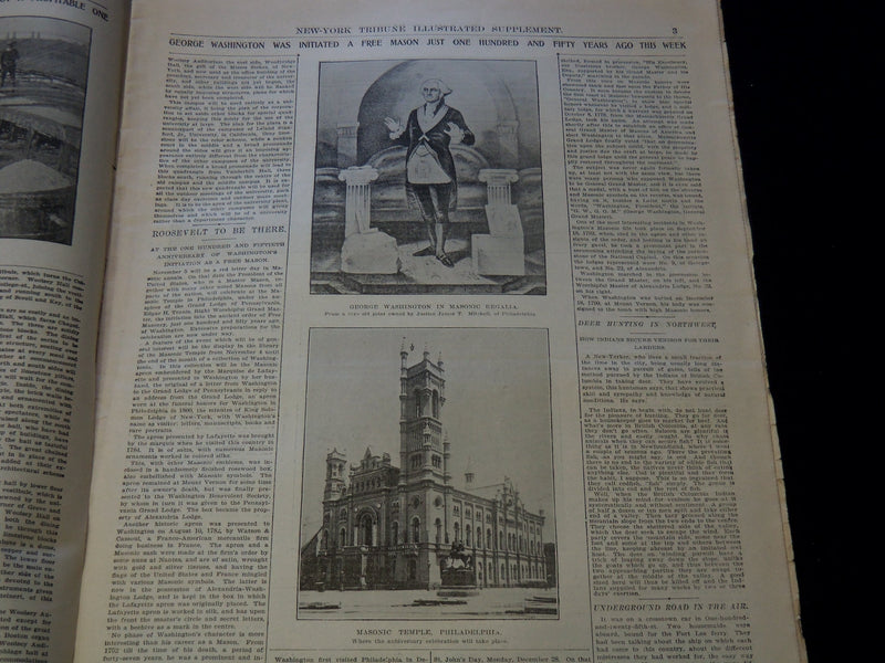 1902 NOV 2 NEW YORK TRIBUNE ILLUSTRATED SUPPLEMENT - YALE UNIVERSITY - NP 9011