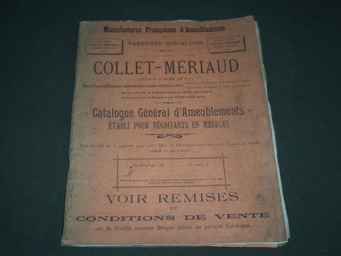 1911 COLLET MERIAUD AMEUBLEMENTS FRENCH CATALOGUE - FR 345