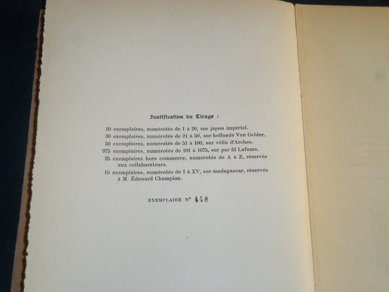 1927 DANSEET ET MUSIQUE ROMANTIQUES BOOK BY MARCEL BOUTERON - FRENCH - KD 5670