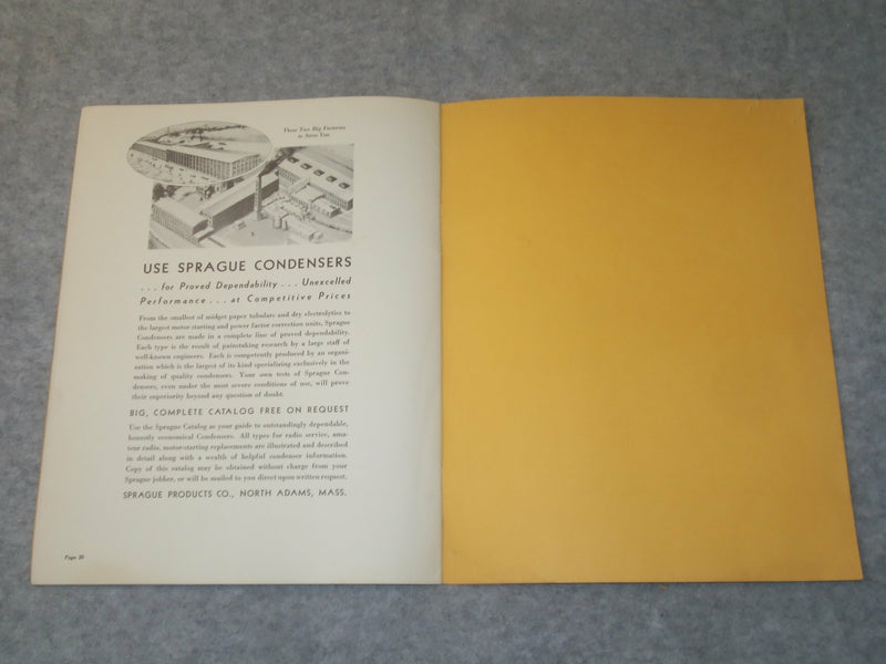 1942 SPRAGUERADIO INTERFERNCE ELIMATION MANUAL - J 6308