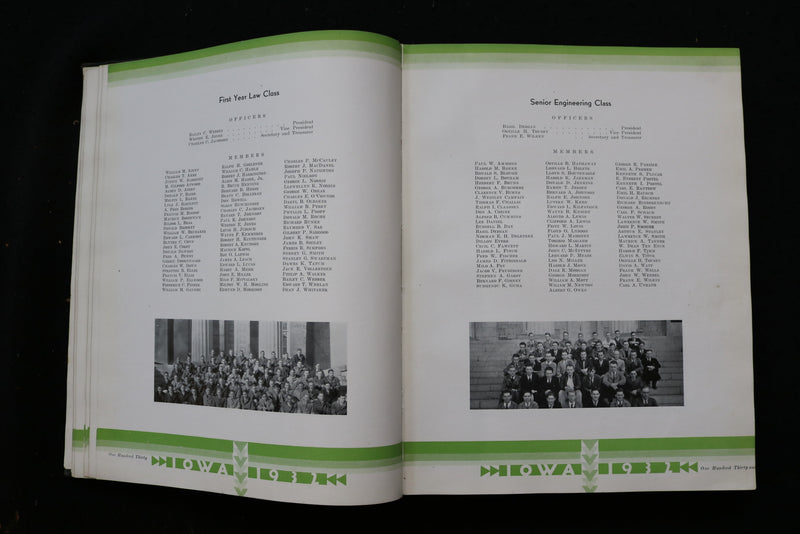 1932 THE HAWKEYE UNIVERSITY OF IOWA YEARBOOK - IOWA CITY, IOWA - YB 3540
